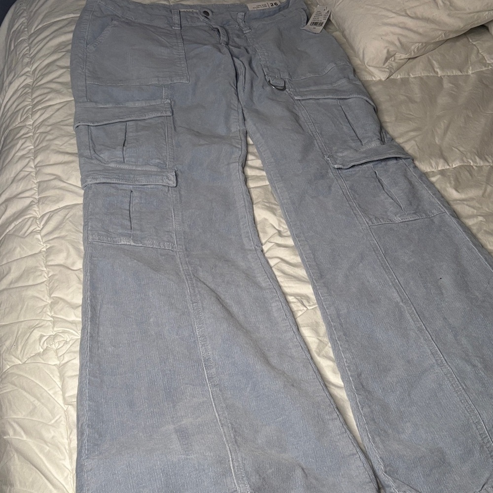 PacSun Sky Blue Men's Cargo Pants - Picture 2 of 10